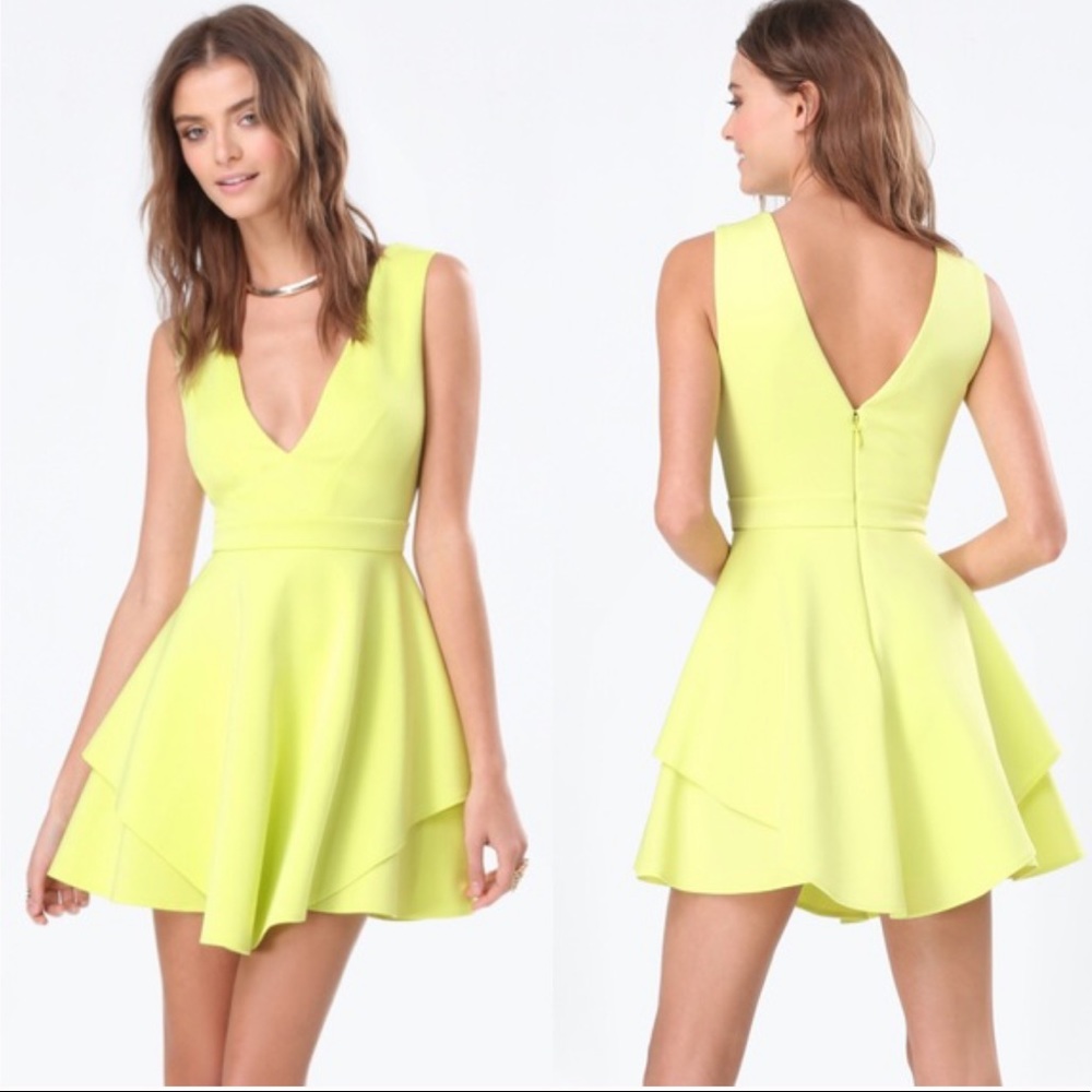 Bebe Lime Dress